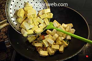 adding tofu