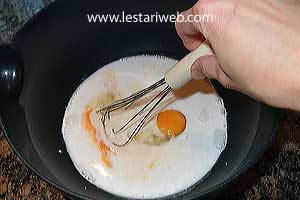 making the pancake