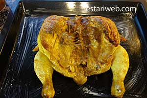 Transfer the chicken in a Pyrex Glass or baking pan