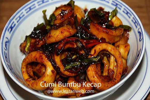 Fried Squid with Sweet Soy Sauce